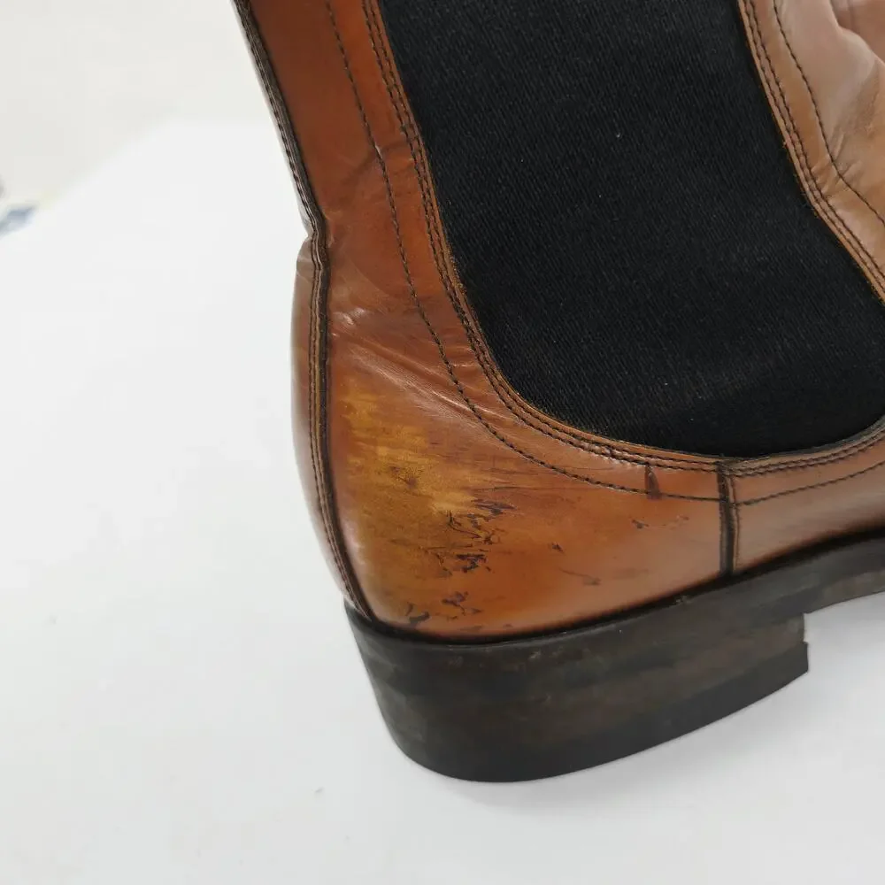 Dries Van Noten Men's Chelsea Leather Boots Brown 44